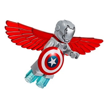 Lego set Super heroes Captain America_ et pursuit LE76076-2